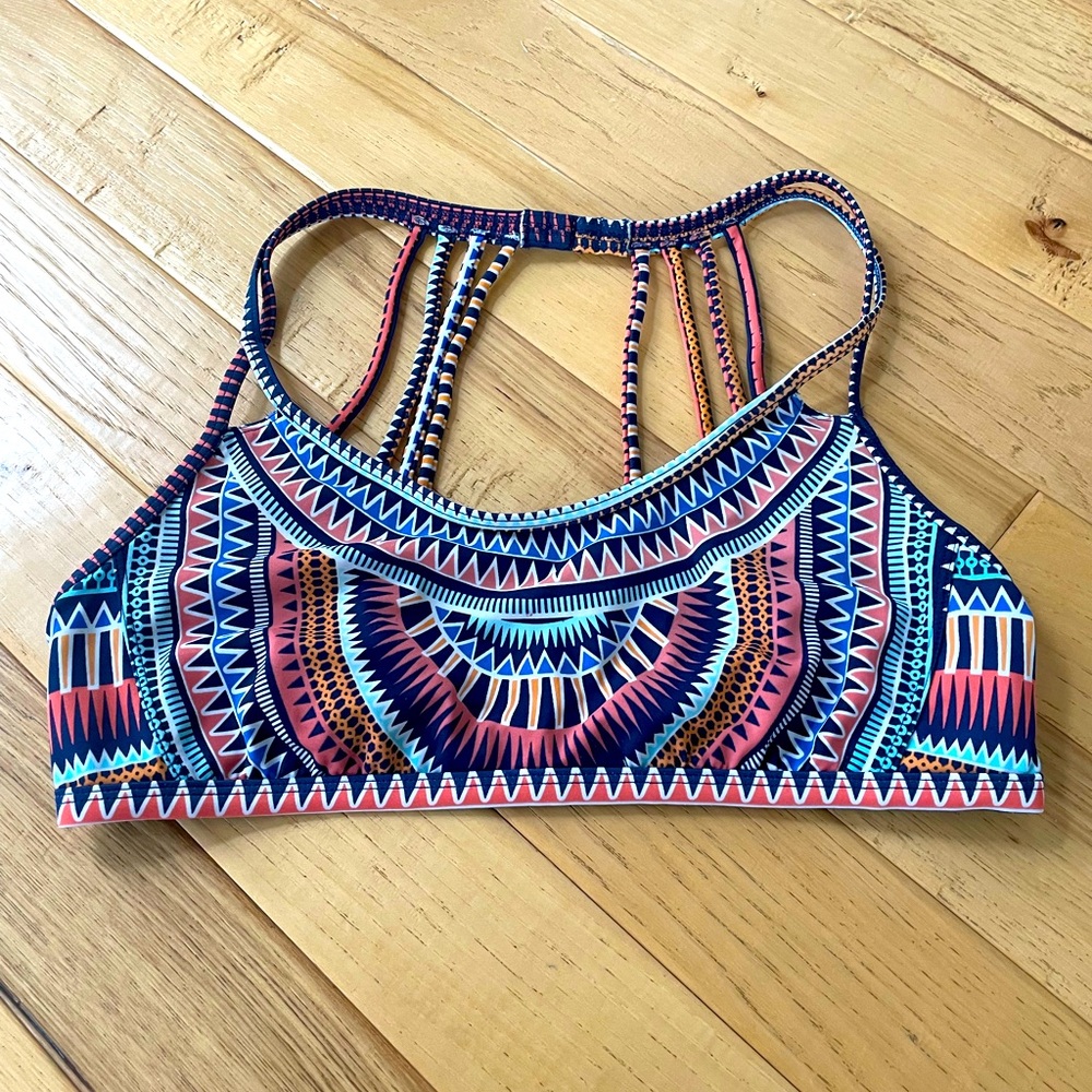 Jag Mosaic Print Swim Top